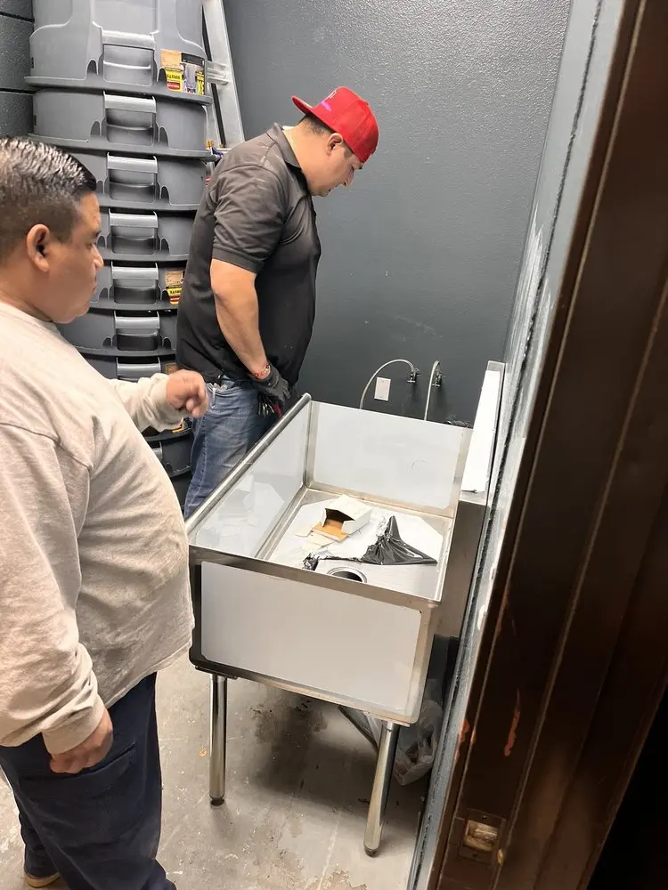 Commercial plumbing and sink installation in Beartown